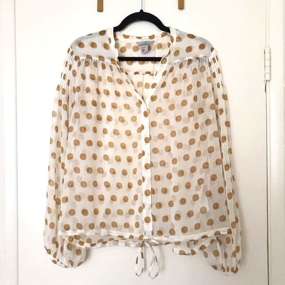 Beautiful Sheer Patterned Blouse
